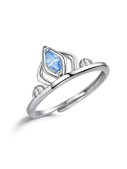 Disney's Frozen Elsa Delicate Resizable Crown Ring - Lovez Aqua© - 