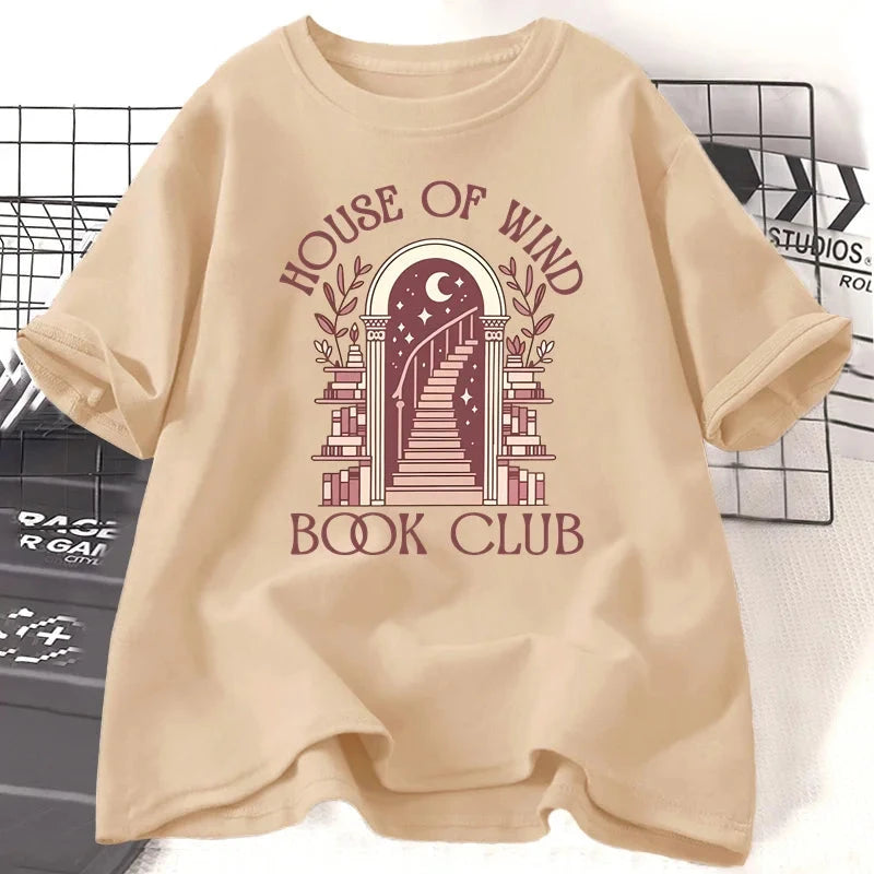 ACOTAR House of Wind Book Club Velaris Night Court Staircase Women's T-Shirt - Lovez Aqua© - 