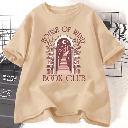 ACOTAR House of Wind Book Club Velaris Night Court Staircase Women's T-Shirt - Lovez Aqua© - 