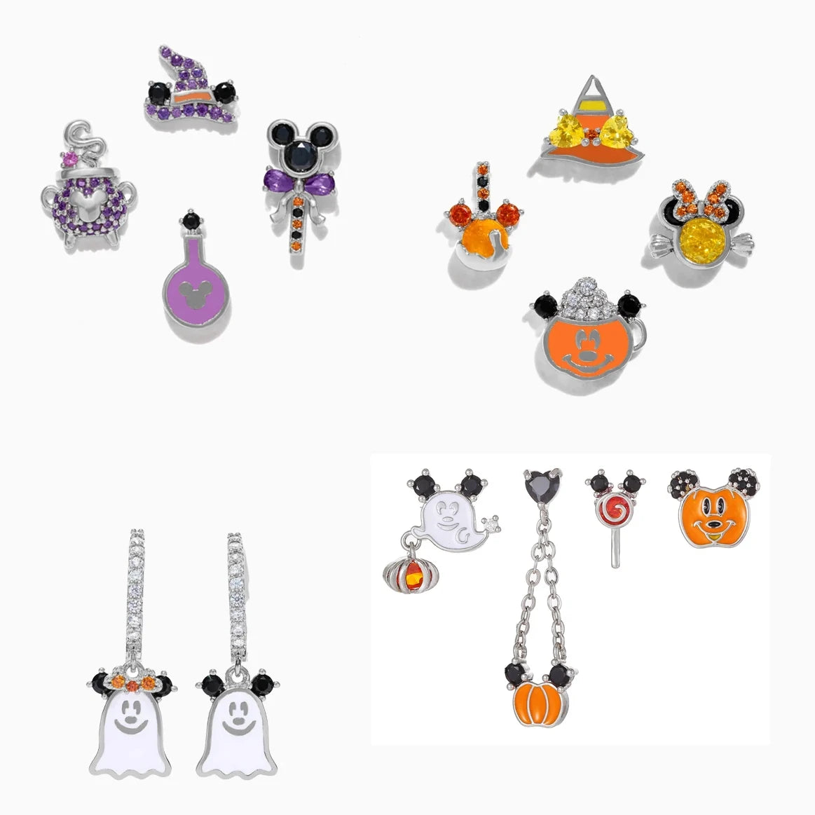 Disney's Mickey & Minnie Mouse & Friends Zircon Halloween Stud Earrings - 80d3e6-0e.myshopify.com - 14pcs -  14pcs