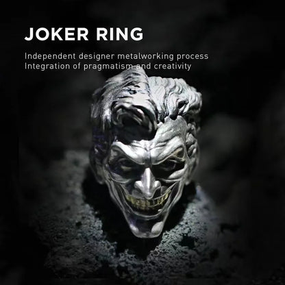 DC Batman's The Joker Men's Chunky Punk Rock Ring