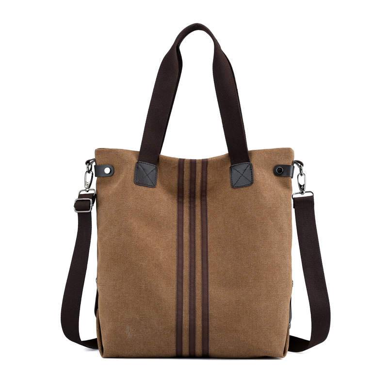 Women's Sturdy Travel Canvas Tote Shoulder Bag with Adjustable Strap