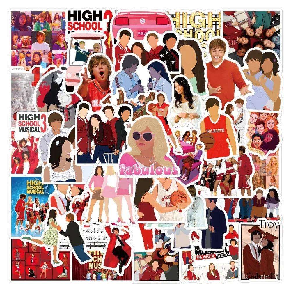 10/55Pcs Disney's High School Musical Sticker Collection - Lovez Aqua© - 