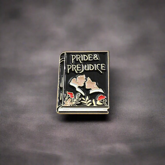 Jane Austen's Pride and Prejudice Elizabeth & Mr. Darcy Classical Book Brooch