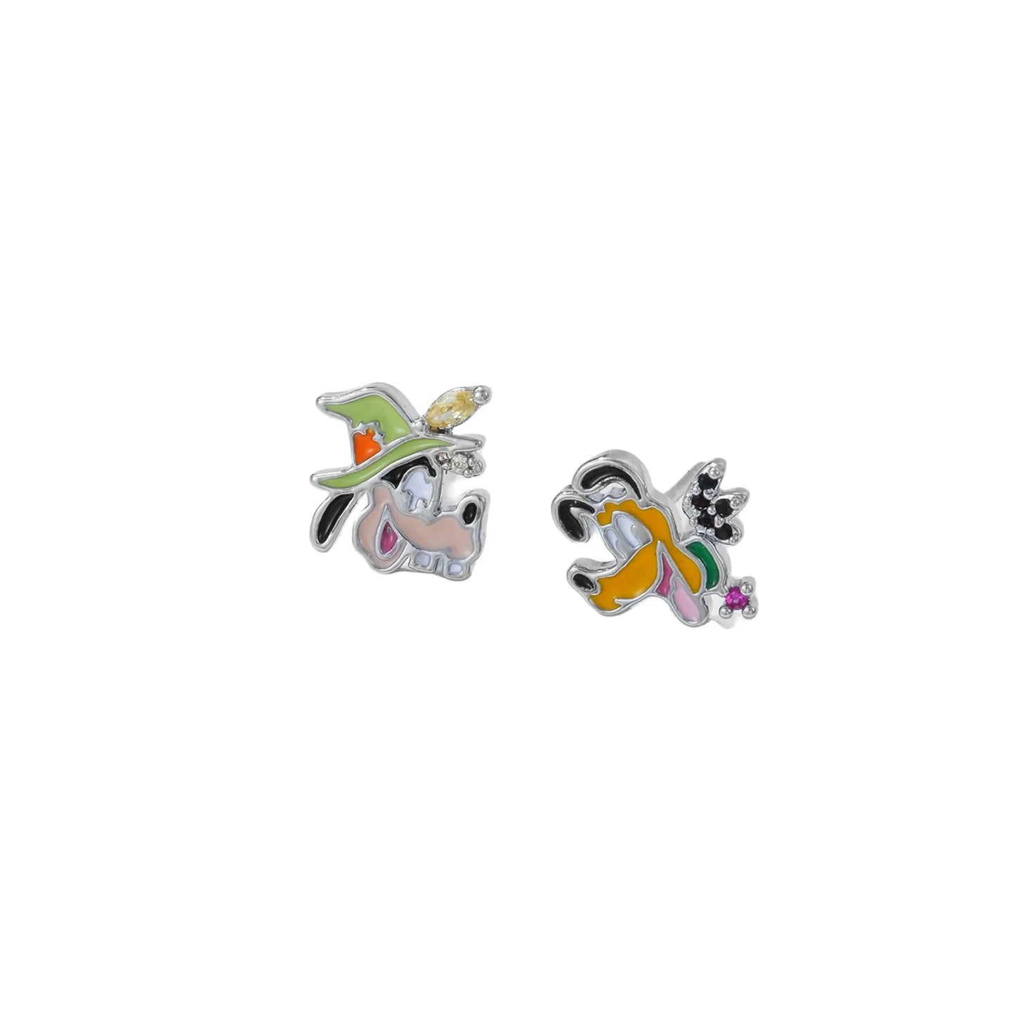 Disney's Mickey & Minnie Mouse & Friends Zircon Halloween Stud Earrings - 80d3e6-0e.myshopify.com - Silver 5 -  Silver 5