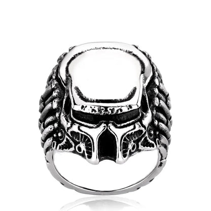 Alien vs Predator Movie Stainless Titanium Steel Men's Punk Rock Rings - Lovez Aqua© - 