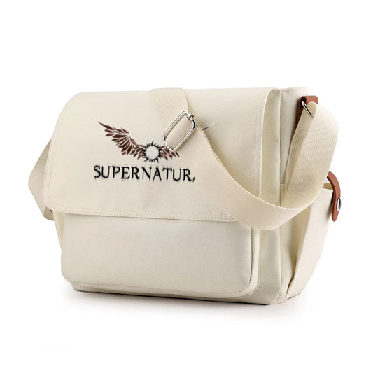 Supernatural Angel's Wings Casual Messenger Crossbody Shoulder Canvas Bag