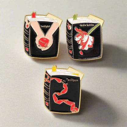 The Twilight Saga Stephenie Meyer Book Series Enamel Brooch Pins - 80d3e6-0e.myshopify.com - -  