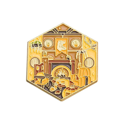 Harry Potter Hogwarts House Common Room Lapel Brooch - 80d3e6-0e.myshopify.com - Hufflepuff -  Hufflepuff