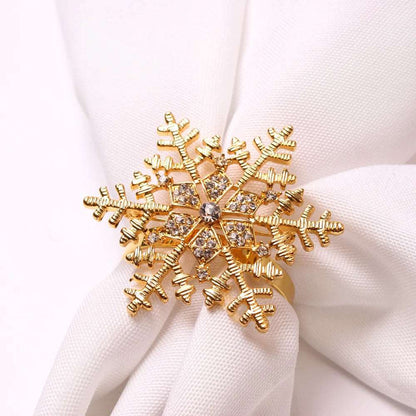 Rhinestone Embellished Christmas Themed Metal Napkin Ring Holders (4pcs) - 80d3e6-0e.myshopify.com - 13 -  13