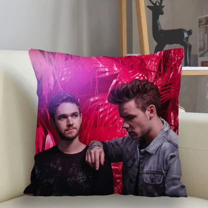 Liam Payne Singer Square Cushion Cover Zipper Pillowcase - Lovez Aqua© - cushion, one direction, pillow