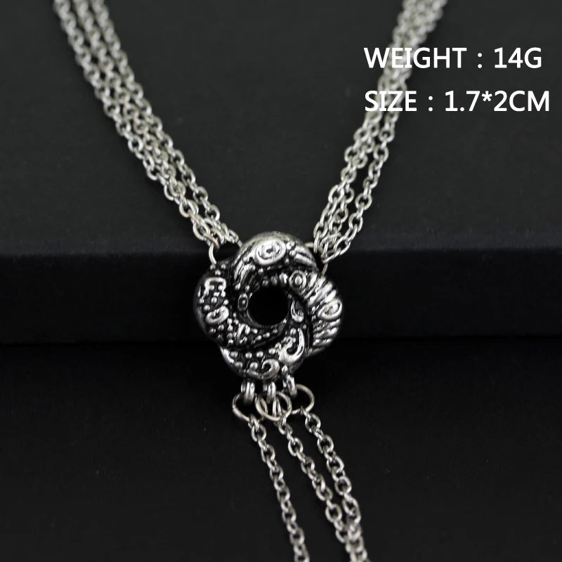 James Bond Casino Royale Vesper Lynd Silver Plated Algerian Loveknot Necklace