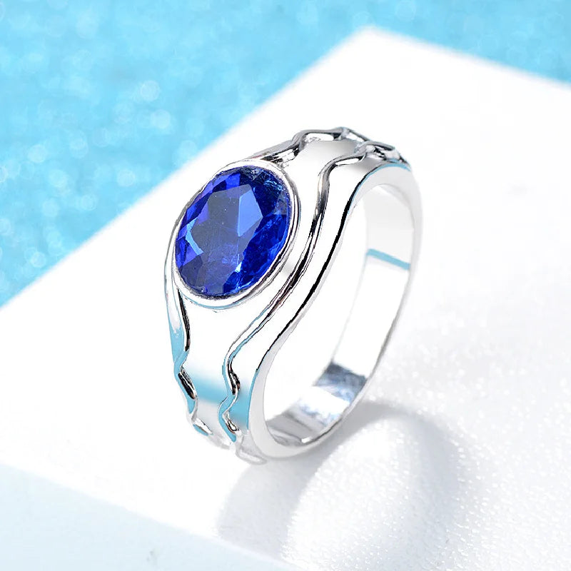 Lord of the Rings Lord Elrond's Vilya Ring of Air Sapphire Stone Ring - 80d3e6-0e.myshopify.com - -  