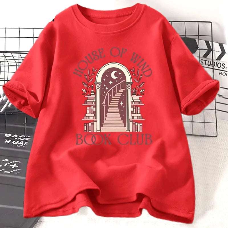 ACOTAR House of Wind Book Club Velaris Night Court Staircase Women's T-Shirt - Lovez Aqua© - 