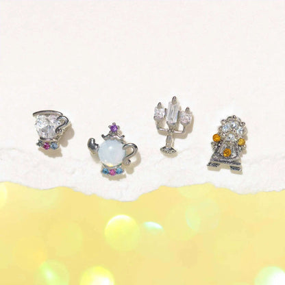 Disney Princesses & Animal Friends Cubic Zircon Women's Stud Earrings (4pcs) - 80d3e6-0e.myshopify.com - 11 -  11