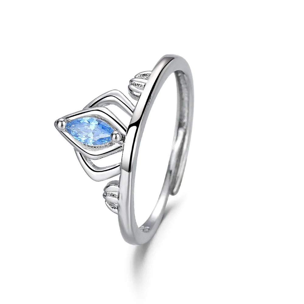 Disney's Frozen Elsa Delicate Resizable Crown Ring - Lovez Aqua© - 