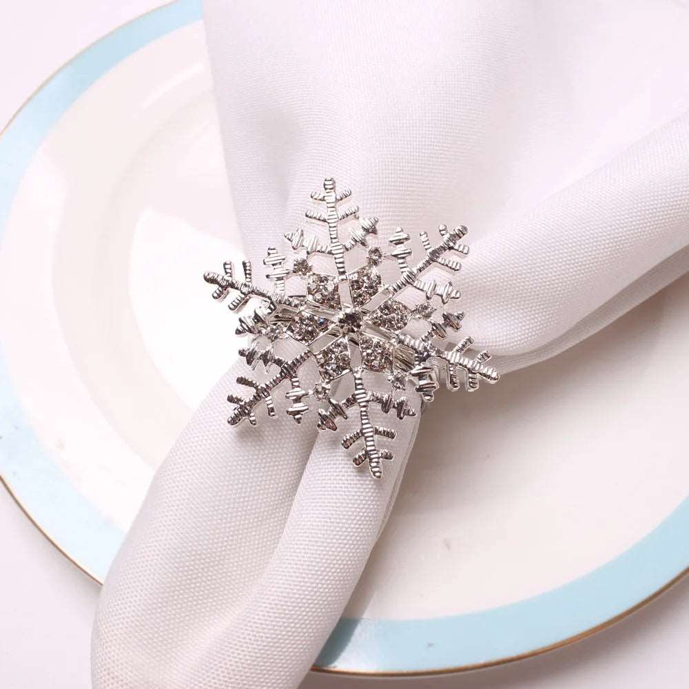 Rhinestone Embellished Christmas Themed Metal Napkin Ring Holders (4pcs) - 80d3e6-0e.myshopify.com - 7 -  7