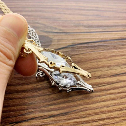 Lord of the Rings Light of Earendil Galadriel Gift Crystal Bottle Necklace - 80d3e6-0e.myshopify.com - -  