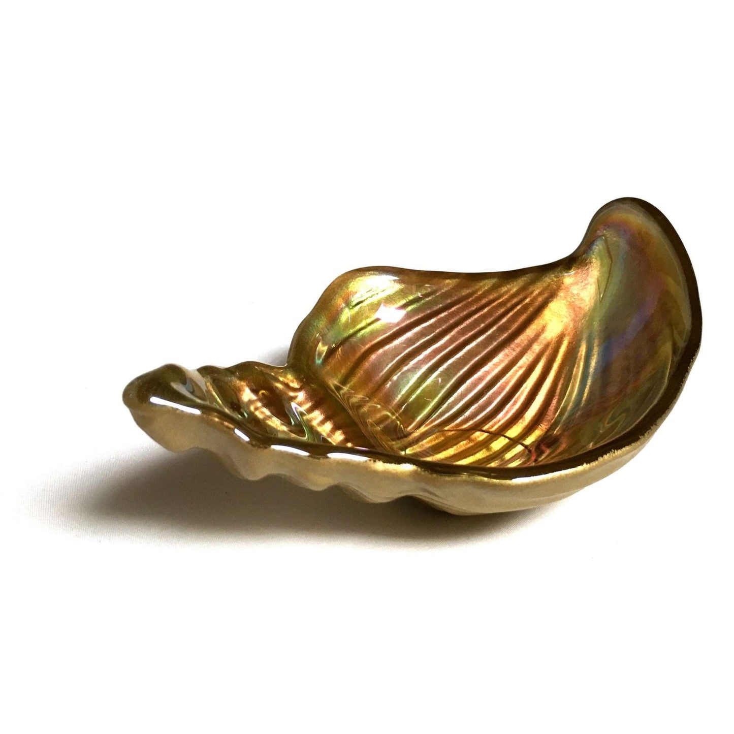 Iridescent Golden 5.5" Gilded Glass Conch Shell Serving Dishes (Set of 4) - 80d3e6-0e.myshopify.com - -  