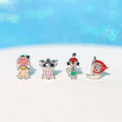 Disney Princesses & Animal Friends Cubic Zircon Women's Stud Earrings (4pcs) - 80d3e6-0e.myshopify.com - 6 -  6