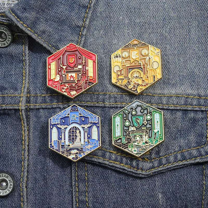 Harry Potter Hogwarts House Common Room Lapel Brooch - 80d3e6-0e.myshopify.com - -  