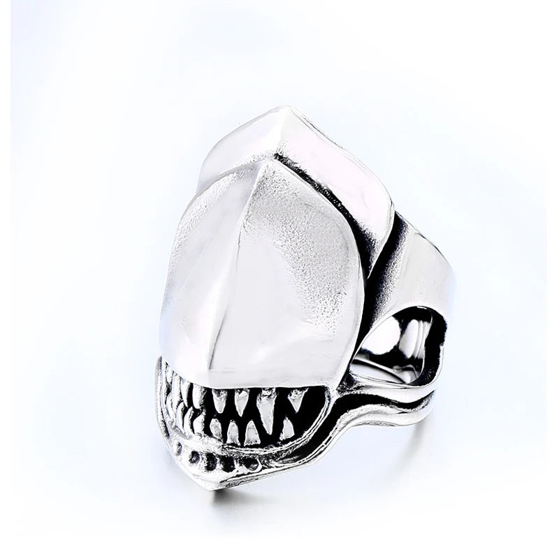 Alien vs Predator Movie Stainless Titanium Steel Men's Punk Rock Rings - Lovez Aqua© - 