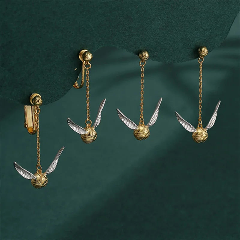 Harry Potter Quidditch Golden Snitch Women's Dangle Earrings - 80d3e6-0e.myshopify.com - -  