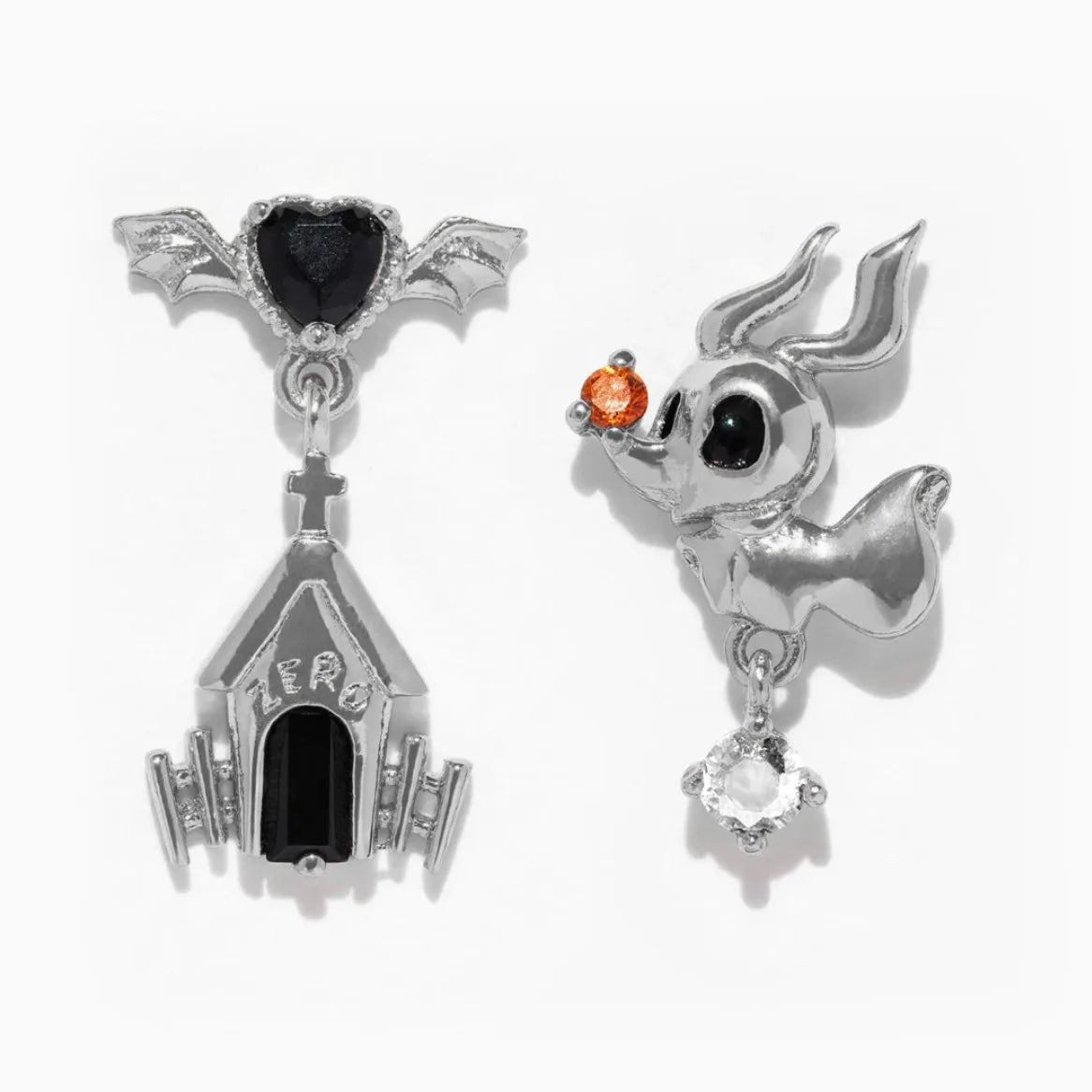 Disney's The Nightmare Before Christmas Zircon 18K Gold Plated Stud Earrings