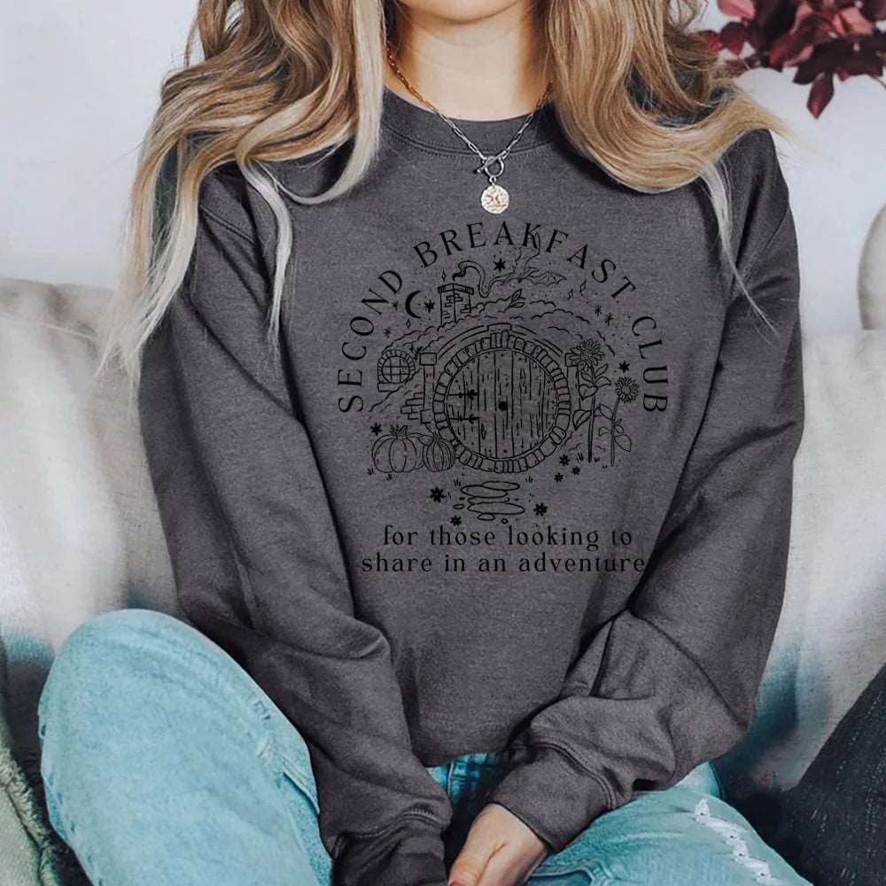 Lord of the Rings Second Breakfast Club The Shire Women's Sweatshirt