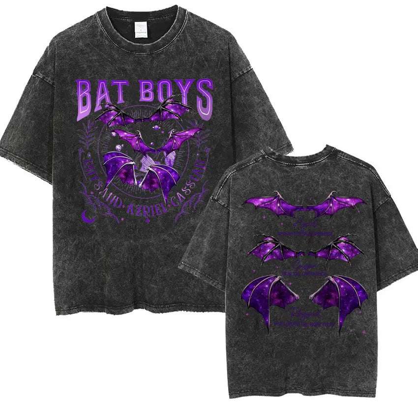 The Bat Boys Rhysand, Azriel & Cassian ACOTAR Wingspan Distressed Unisex T-Shirt - 80d3e6-0e.myshopify.com - 5 / L -  5