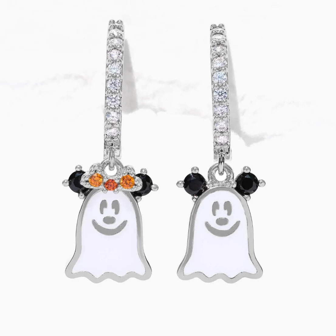 Disney's Mickey & Minnie Mouse & Friends Zircon Halloween Stud Earrings - 80d3e6-0e.myshopify.com - Silver 2 -  Silver 2