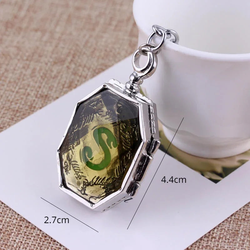 Harry Potter Lord Voldemort Slytherin Horcrux Pendant Locket Necklace - Lovez Aqua© - 