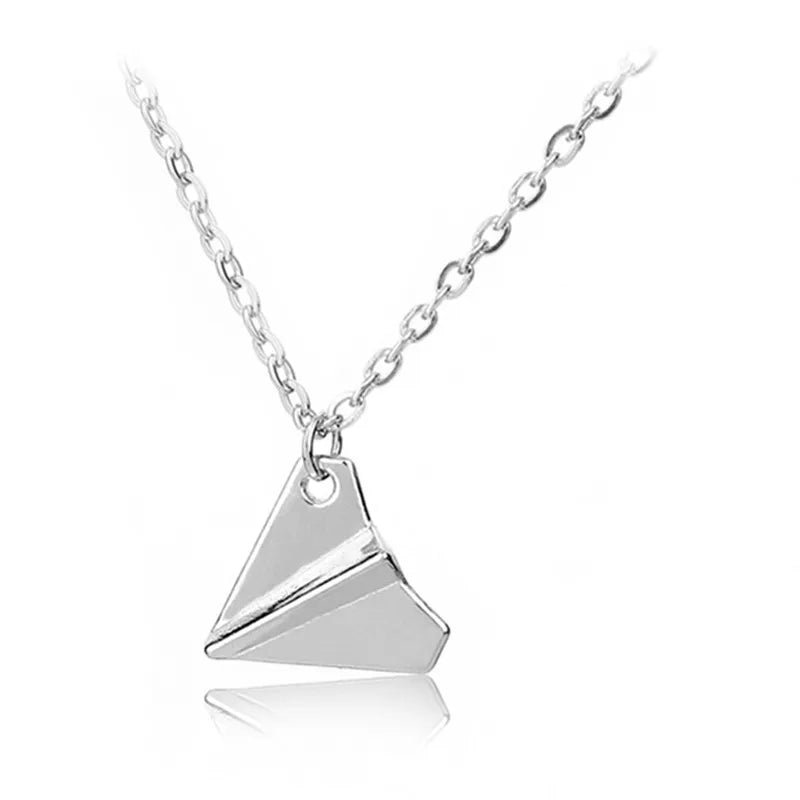 Harry Styles Replica Paper Airplane Gold/Silver Pendant Necklace - Lovez Aqua© - one direction