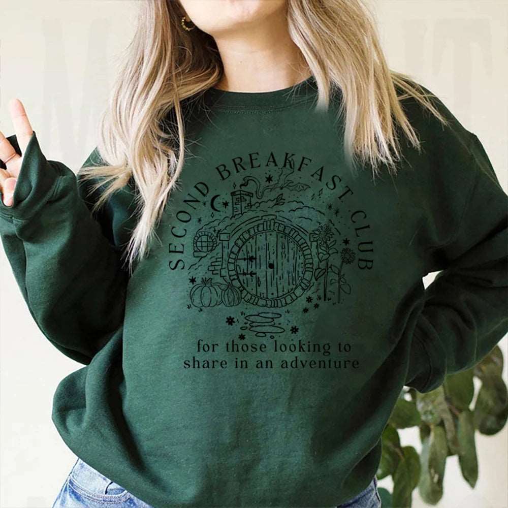 Lord of the Rings Second Breakfast Club The Shire Women's Sweatshirt