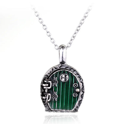 Lord of the Rings The Shire Hobbit Home Door Locket Pendant Necklace - 80d3e6-0e.myshopify.com - -  