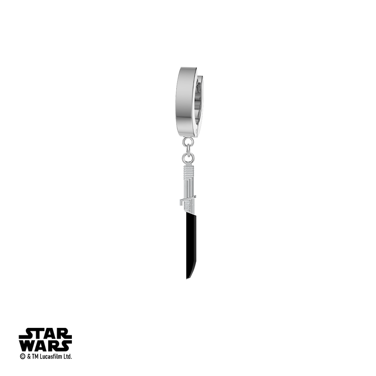 Disney's Star Wars™ The Mandalorian™ Darksaber Stainless Steel Hoop Earring