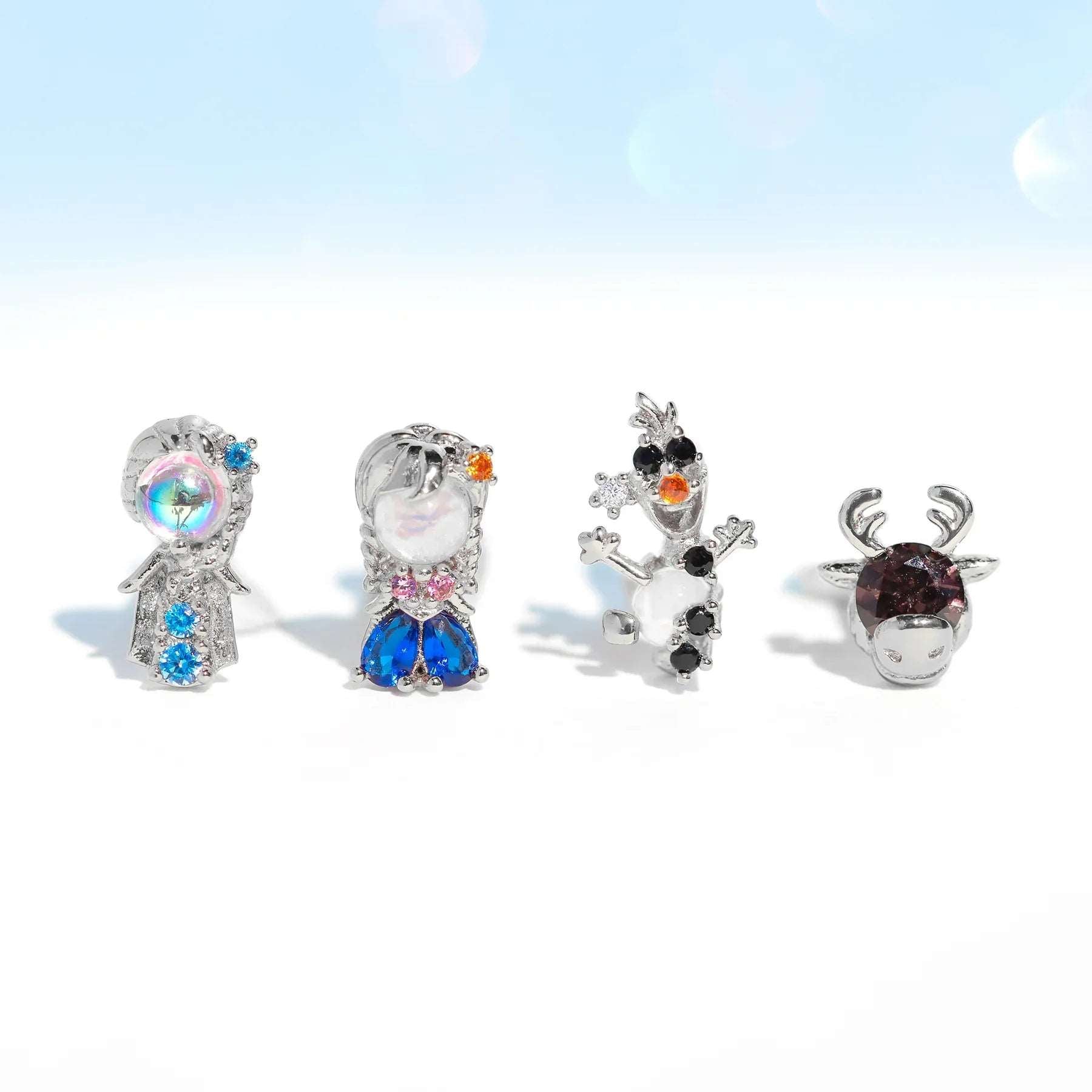 Disney Princesses & Animal Friends Cubic Zircon Women's Stud Earrings (4pcs) - 80d3e6-0e.myshopify.com - 26 -  26