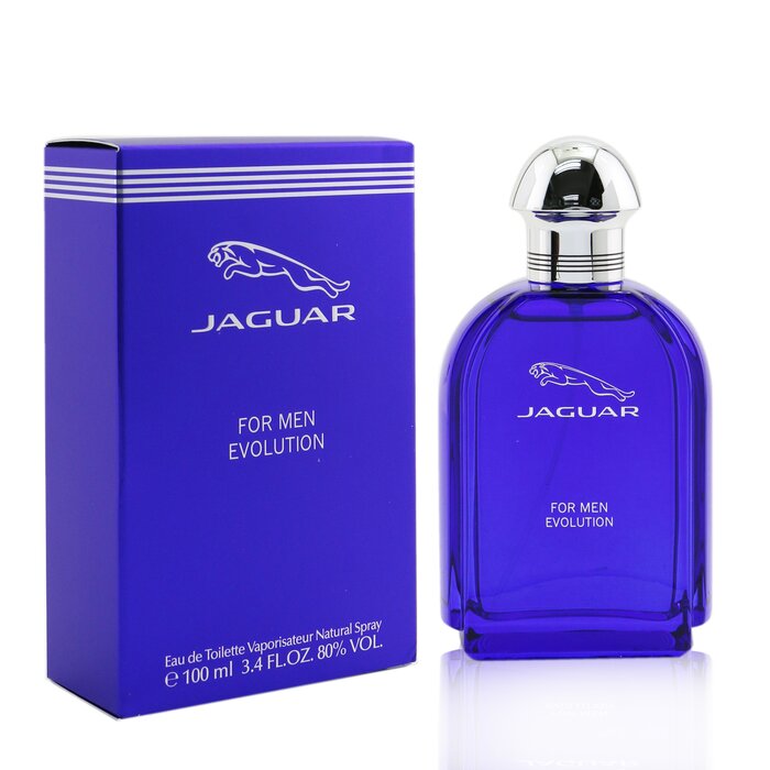 Jaguar Evolution Eau De Toilette Men's Cologne Spray (100ml) - Lovez Aqua© - aftershave, blue, car, cat, fragrance, him, perfume