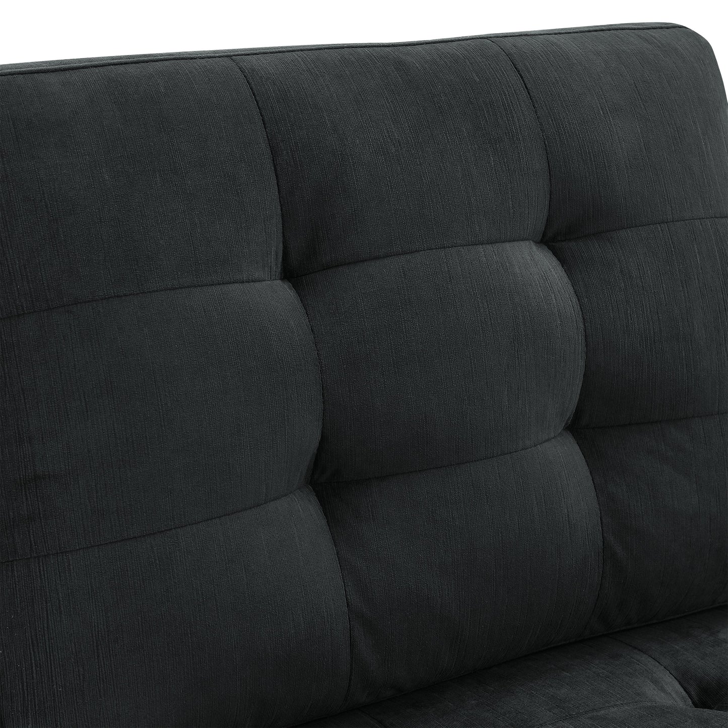 Luxury Silver Studded Black Velvet Single Modular Sectional Chair with Storage - 80d3e6-0e.myshopify.com - -  