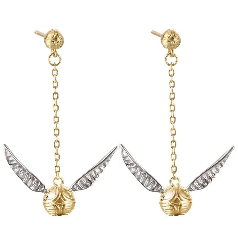 Harry Potter Quidditch Golden Snitch Women's Dangle Earrings - 80d3e6-0e.myshopify.com - -  