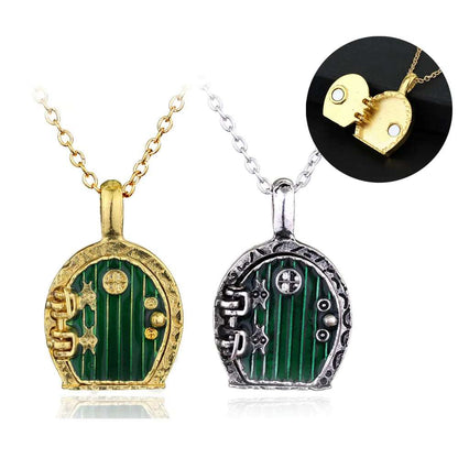 Lord of the Rings The Shire Hobbit Home Door Locket Pendant Necklace - 80d3e6-0e.myshopify.com - -  