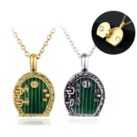 Lord of the Rings The Shire Hobbit Home Door Locket Pendant Necklace