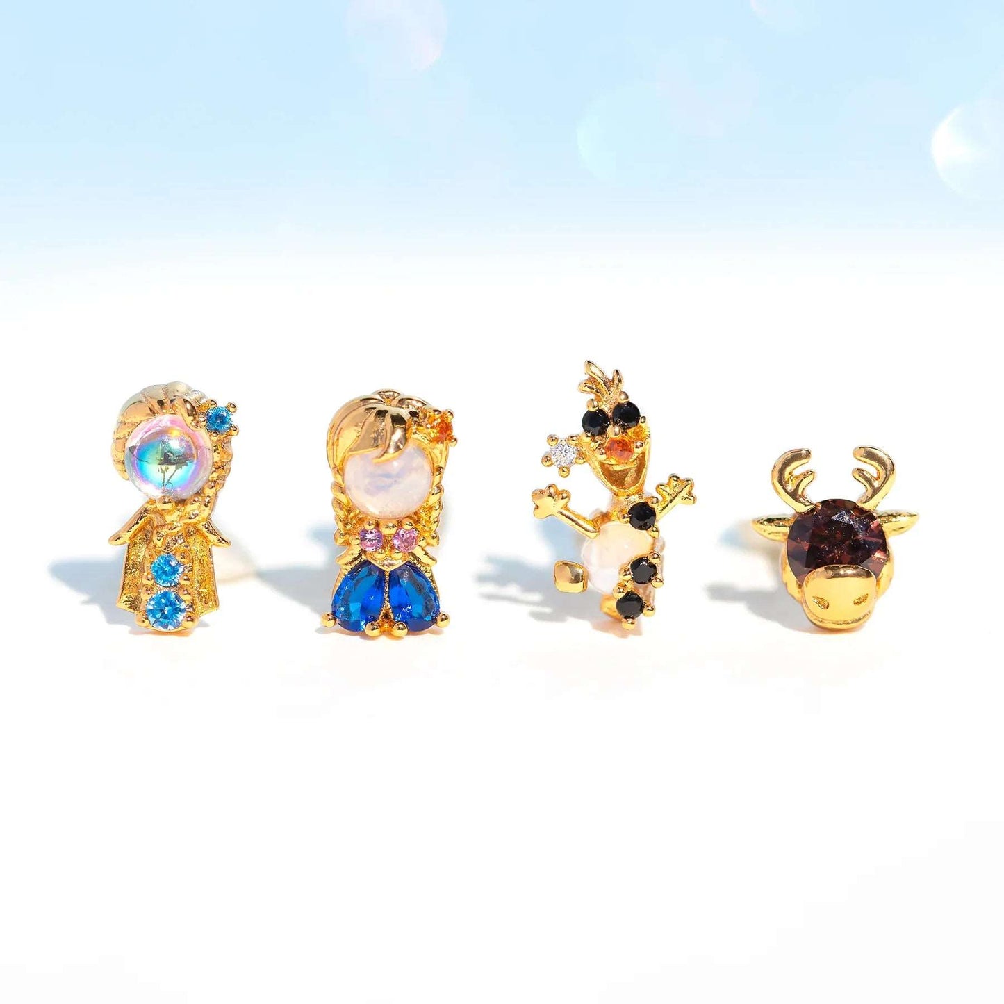 Disney Princesses & Animal Friends Cubic Zircon Women's Stud Earrings (4pcs) - 80d3e6-0e.myshopify.com - 25 -  25