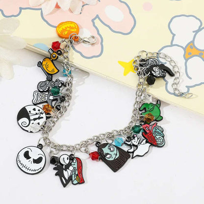 Disney's The Nightmare Before Christmas Character Charm Pendant Bracelet - 80d3e6-0e.myshopify.com - -  