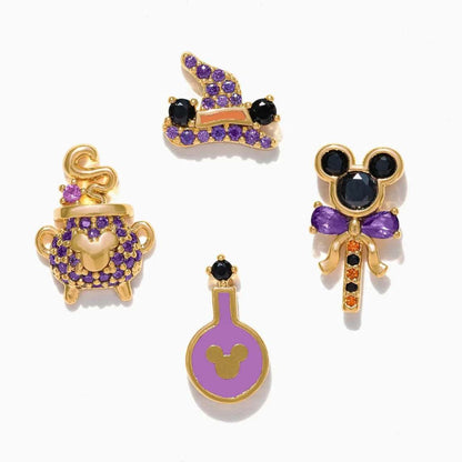 Disney's Mickey & Minnie Mouse & Friends Zircon Halloween Stud Earrings - 80d3e6-0e.myshopify.com - Gold 8 -  Gold 8