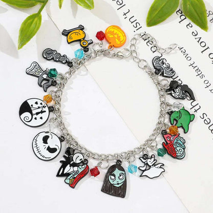 Disney's The Nightmare Before Christmas Character Charm Pendant Bracelet - 80d3e6-0e.myshopify.com - -  