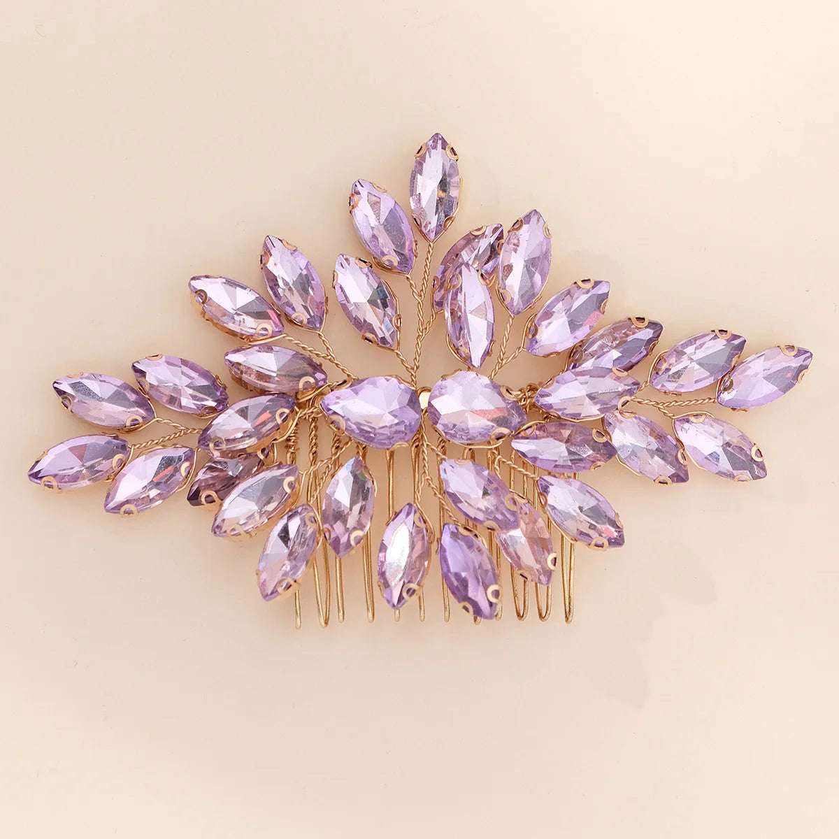 Women's Delicate Crystal Rhinestone & Pearl Flower Bridal Hair Comb - 80d3e6-0e.myshopify.com - G6 -  G6