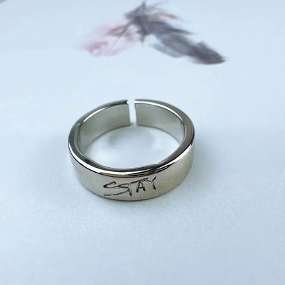 Stray Kids K-Pop Boyband Silver World Tour Rings - Lovez Aqua© - 