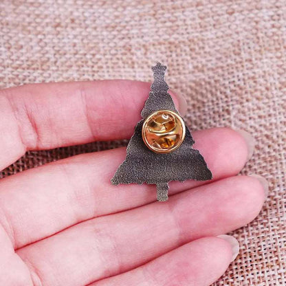 Harry Potter Festive Golden Move Inspired Christmas Tree Lapel Brooch - 80d3e6-0e.myshopify.com - -  