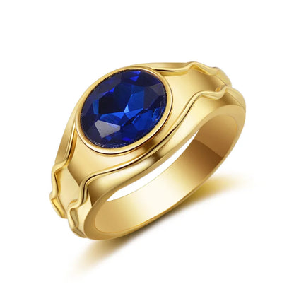 Lord of the Rings Lord Elrond's Vilya Ring of Air Sapphire Stone Ring - 80d3e6-0e.myshopify.com - Gold / 7 -  Gold